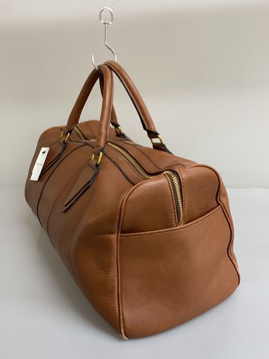 PORTER Boston Bag Leather BRW Solid With Wear 2