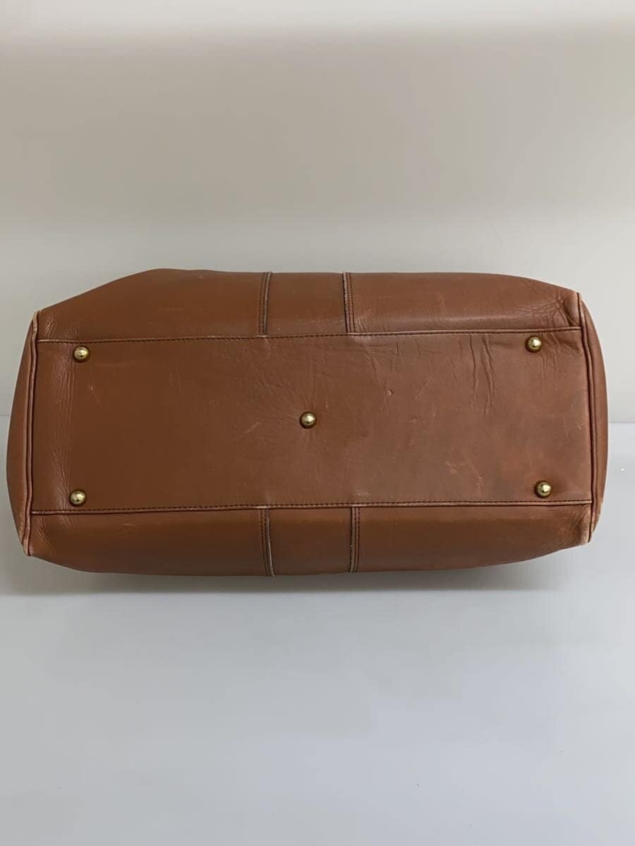 PORTER Boston Bag Leather BRW Solid With Wear 4