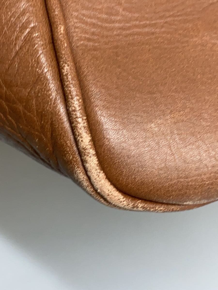 PORTER Boston Bag Leather BRW Solid With Wear 7