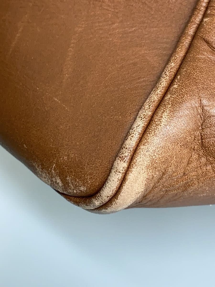 PORTER Boston Bag Leather BRW Solid With Wear 8