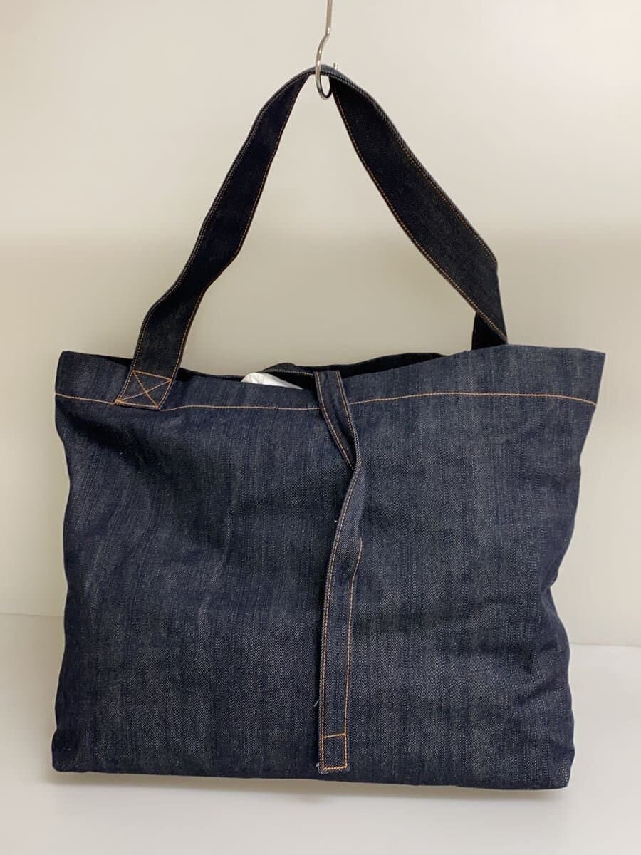 EVISU Shoulder Bag Denim NVY Solid Denim Seagull Messenger Bag 3