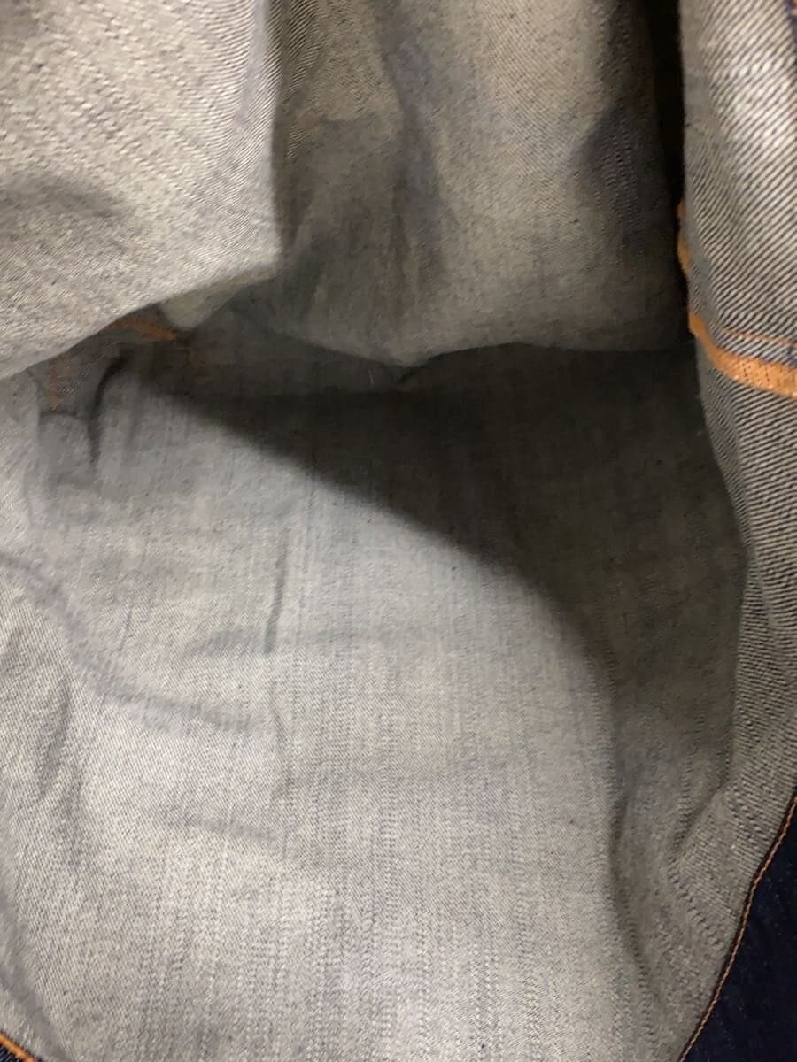 EVISU Shoulder Bag Denim NVY Solid Denim Seagull Messenger Bag 6