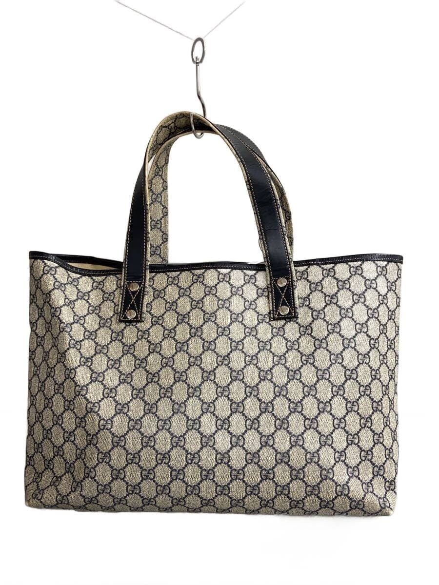 GUCCI Canvas Tote Bag_GG Supreme PVC NVY 211134 KGD3G 4080