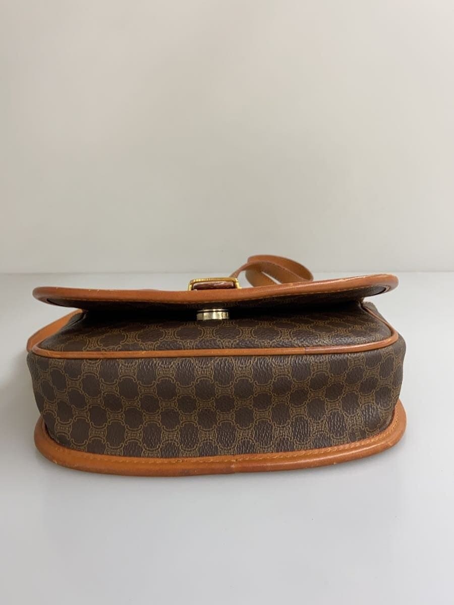 CELINE shoulder bag leather BRW all-over pattern DM92 4