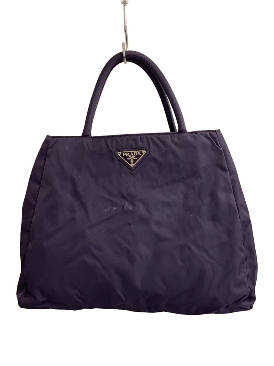 PRADA handbag nylon navy plain