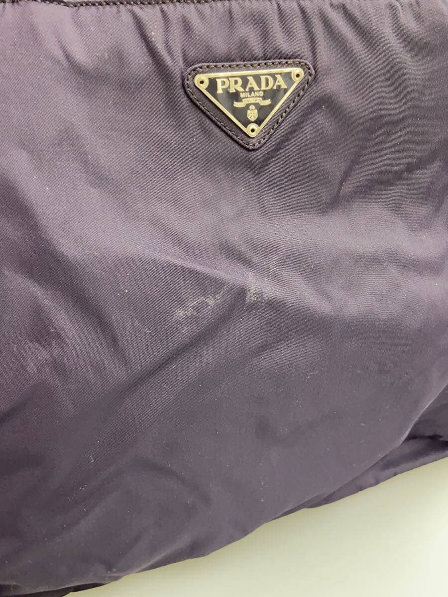 PRADA handbag nylon navy plain 7