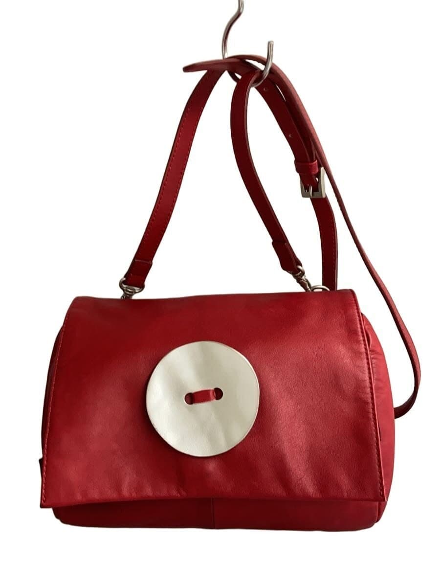 Kawa-kawa shoulder bag Leather RED