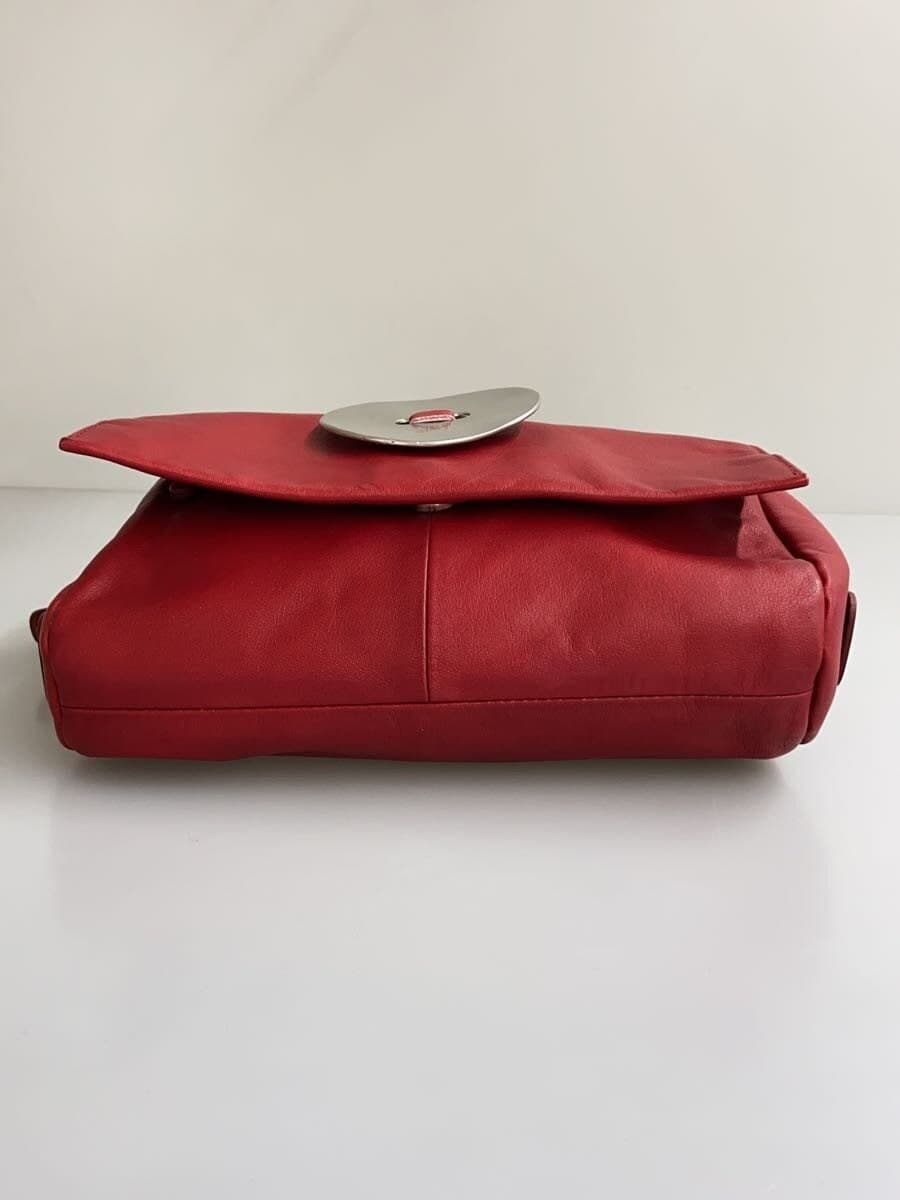Kawa-kawa shoulder bag Leather RED 4