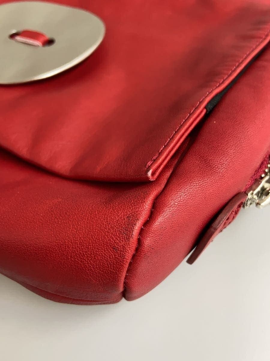 Kawa-kawa shoulder bag Leather RED 7