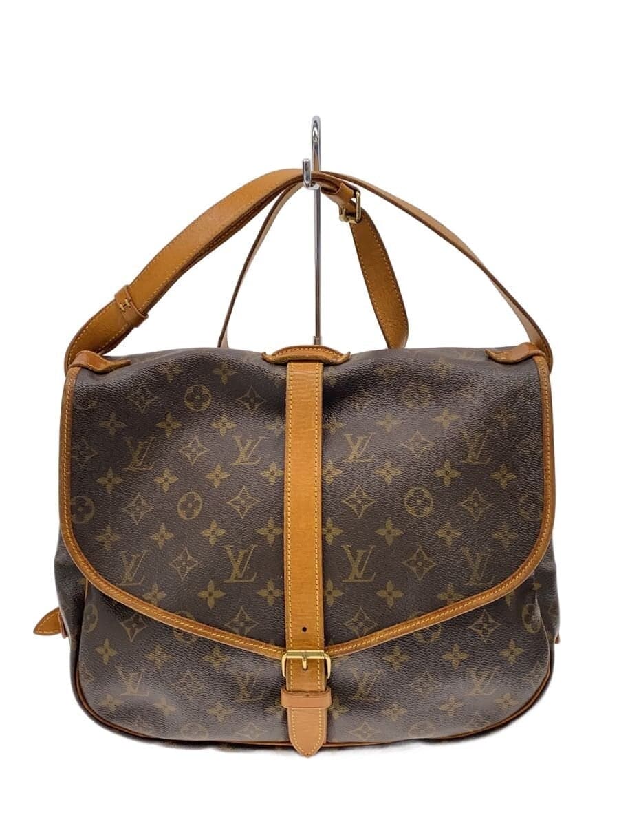 LOUIS VUITTON 1) Somer 35 Monogram Canvas PVC BRW All-over pattern M42254