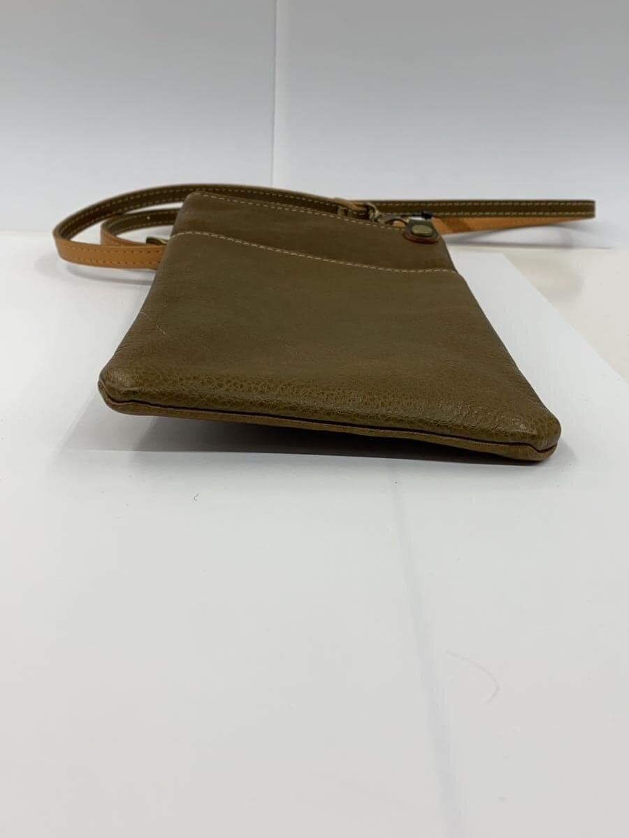 minca Shoulder Bag Leather KHK 4