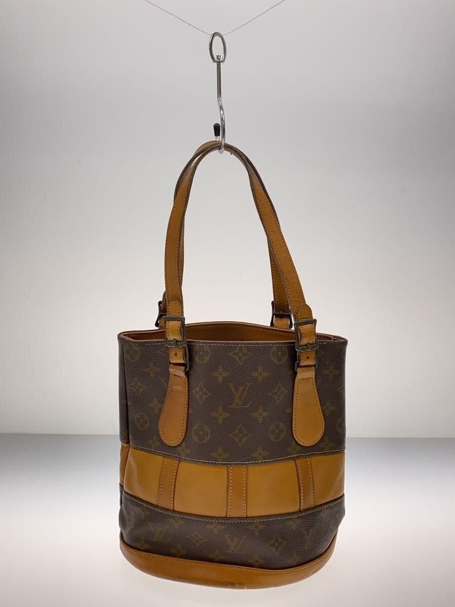 LOUIS VUITTON Bucket PM Monogram Canvas PVC BRW All Over Pattern T42238 3