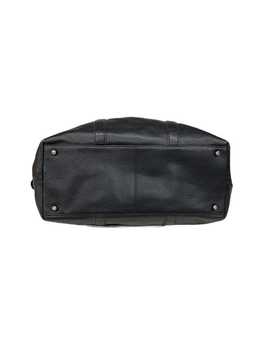 COACH tote bag leather black plain F78768 4