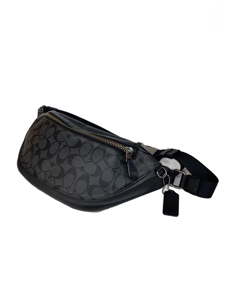 COACH Waist Bag Leather BLK All-over Pattern F78777 2