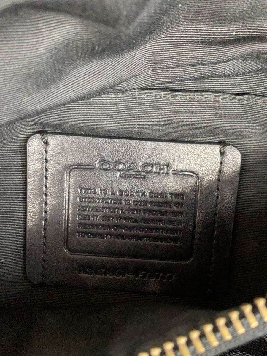 COACH Waist Bag Leather BLK All-over Pattern F78777 5