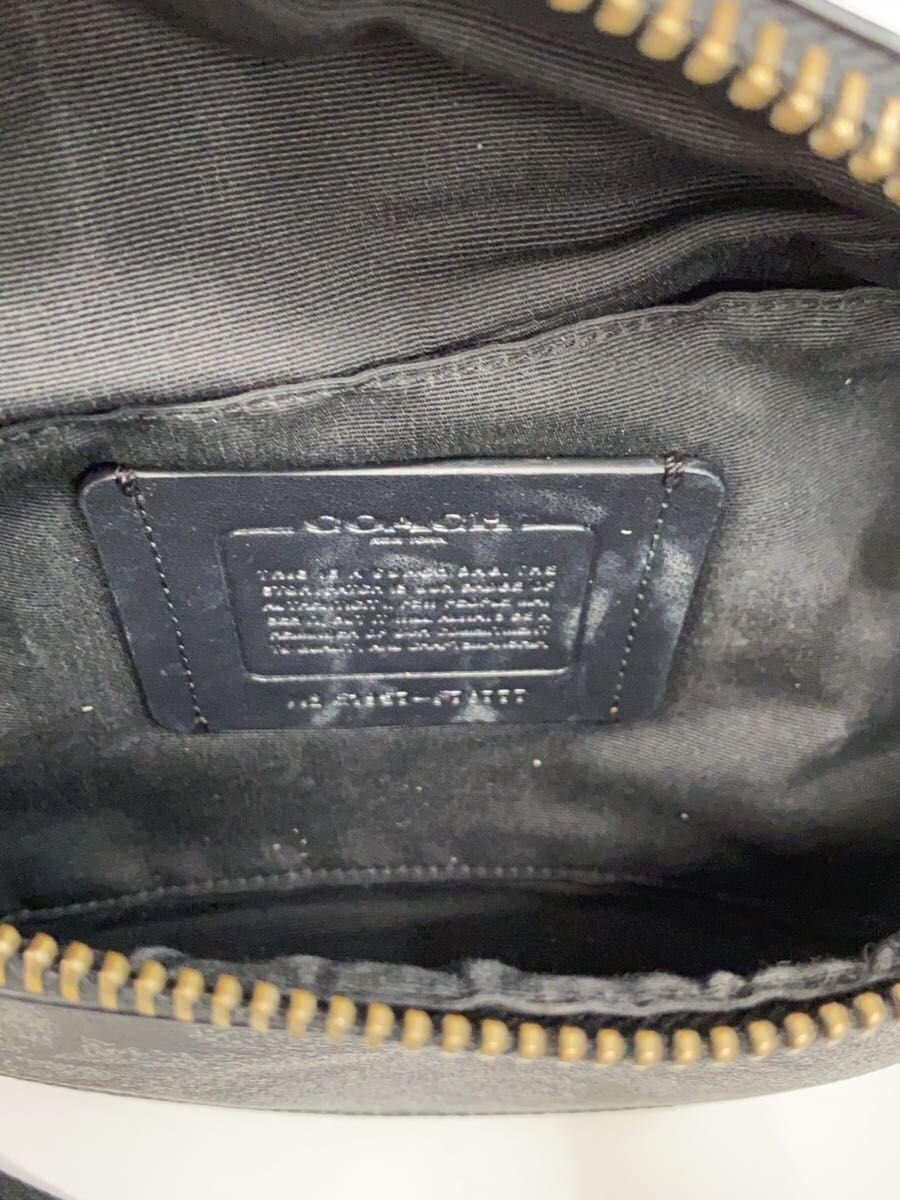 COACH Waist Bag Leather BLK All-over Pattern F78777 6
