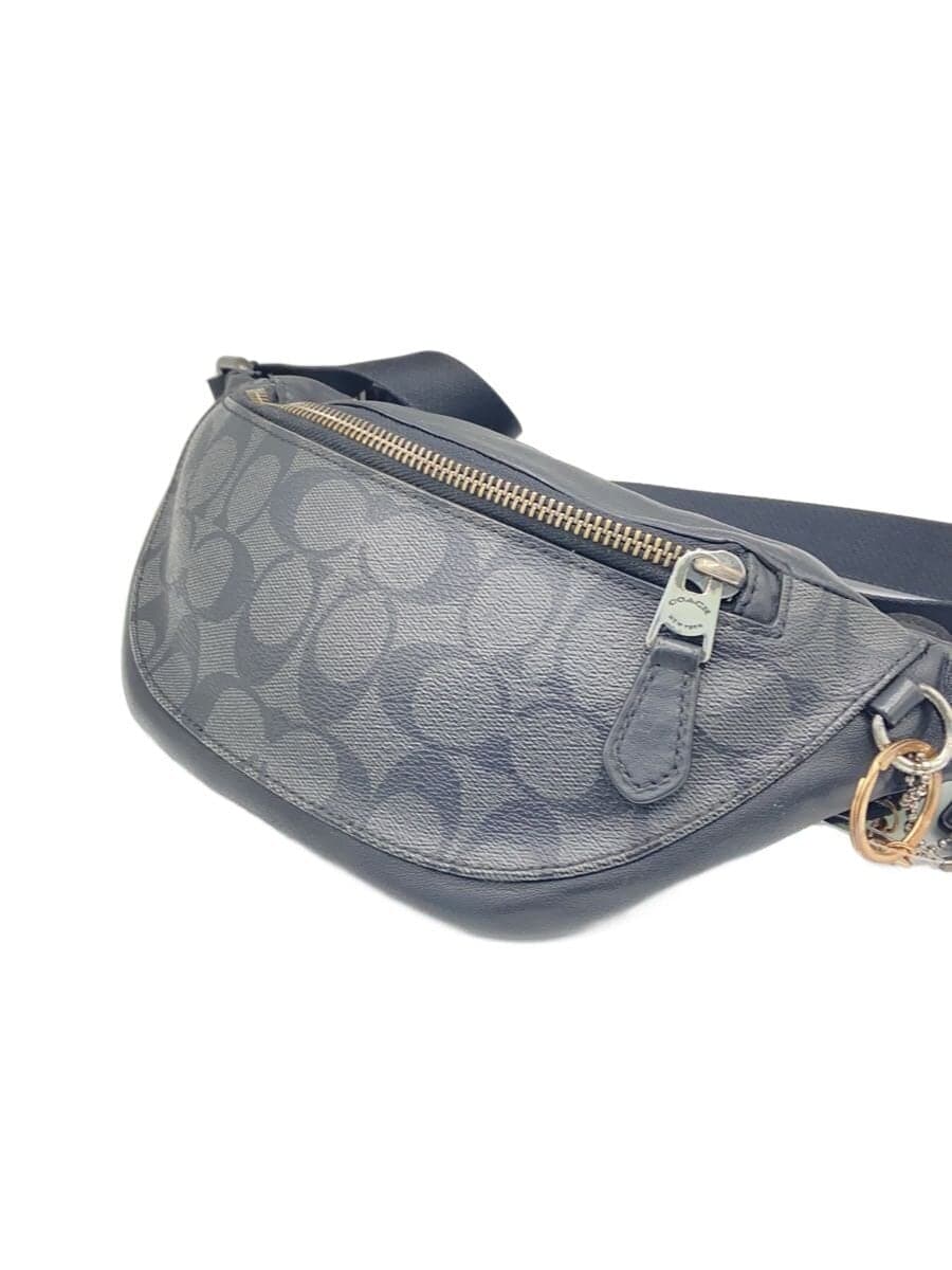 COACH Waist Bag Leather BLK F84711 2