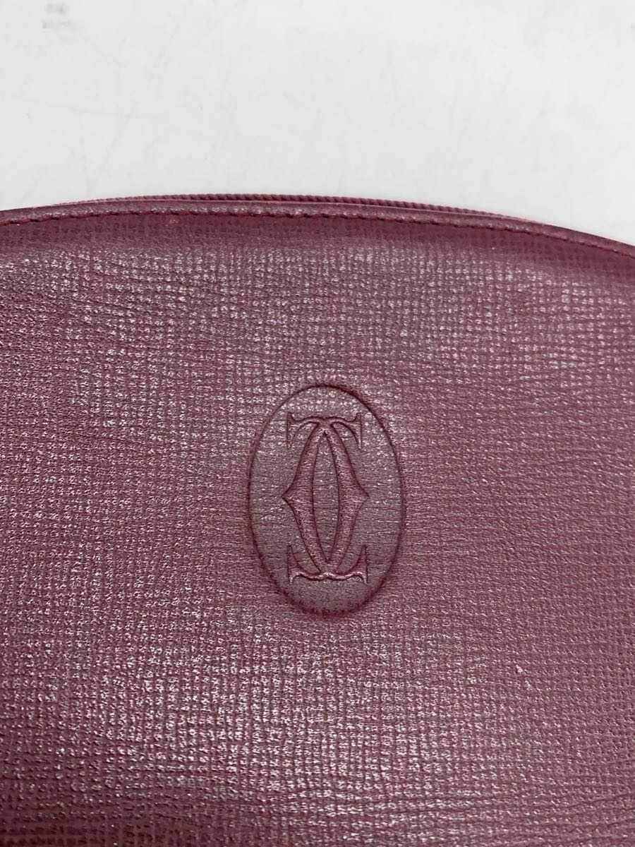 Cartier Pouch Leather RED 5