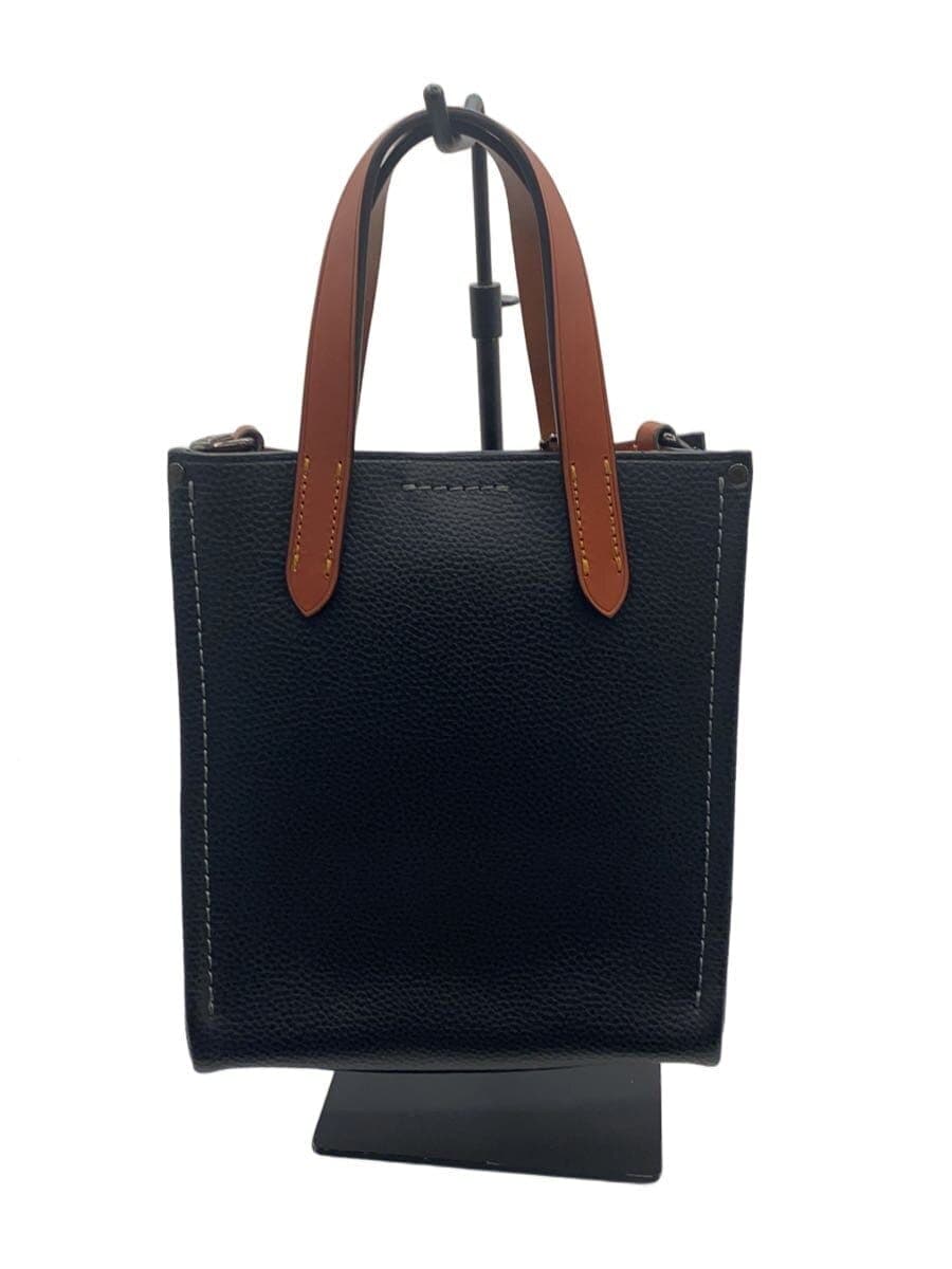 COACH Shoulder Bag Leather BLK cz214 3