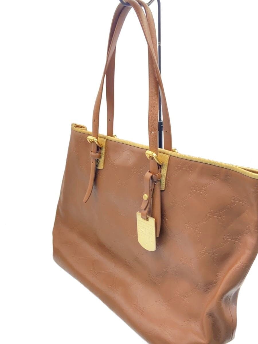 LONGCHAMP Tote Bag Leather BRW 2
