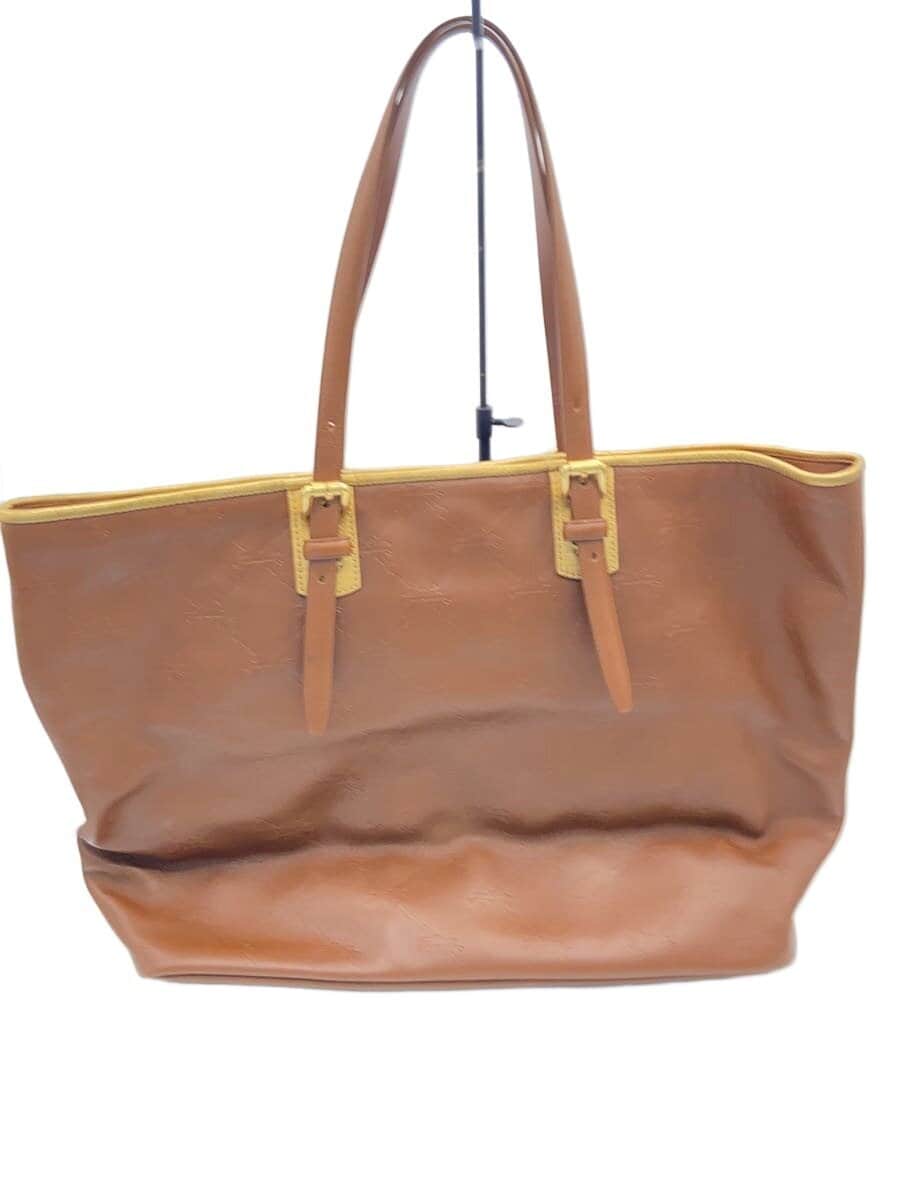 LONGCHAMP Tote Bag Leather BRW 3
