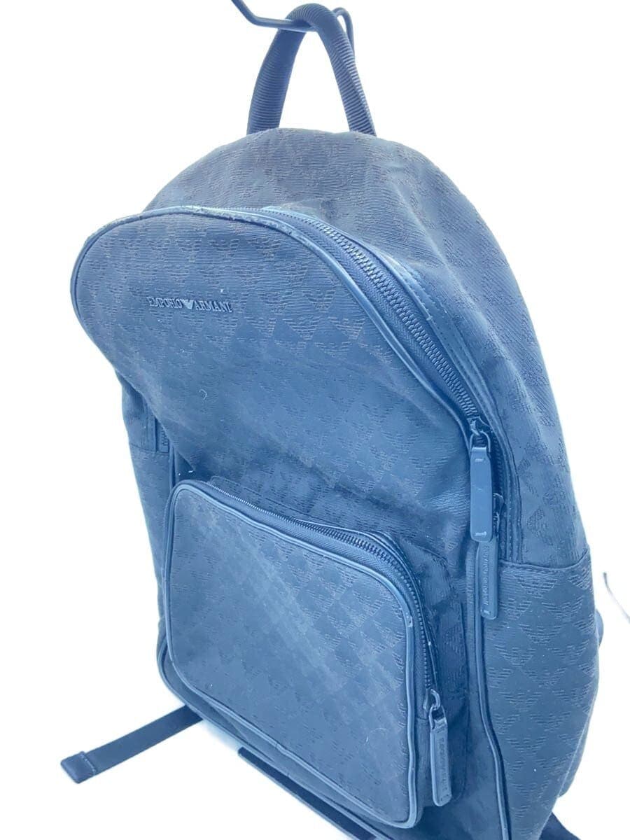 EMPORIO ARMANI Backpack BLK All Over Pattern 2