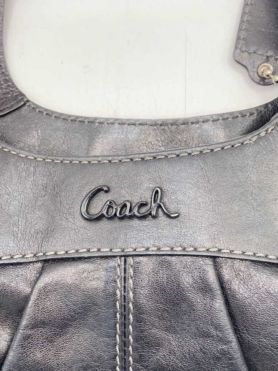 COACH handbag leather black F14052 5