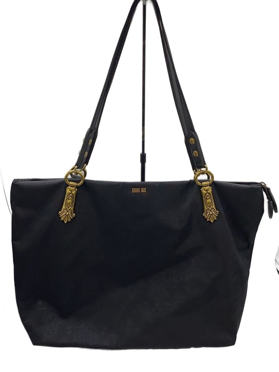 ANNA SUI Tote Bag Nylon BLK