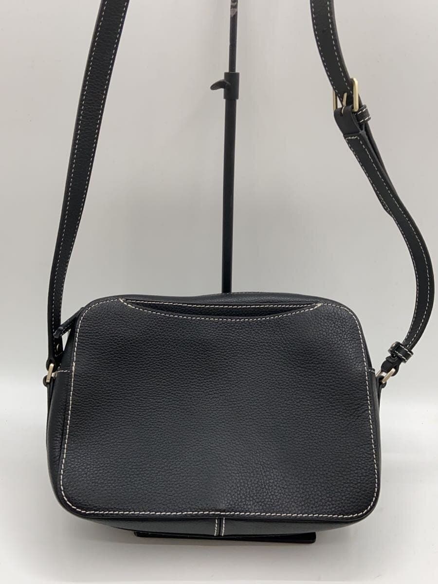 agnes b. shoulder bag leather BLK 3