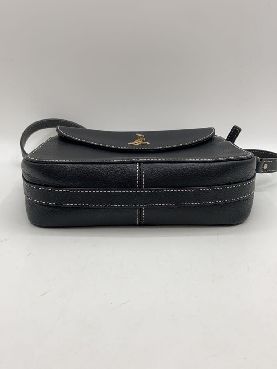 agnes b. shoulder bag leather BLK 4
