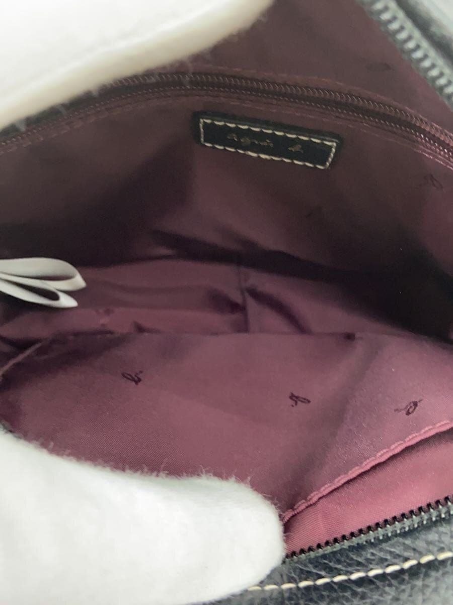 agnes b. shoulder bag leather BLK 6