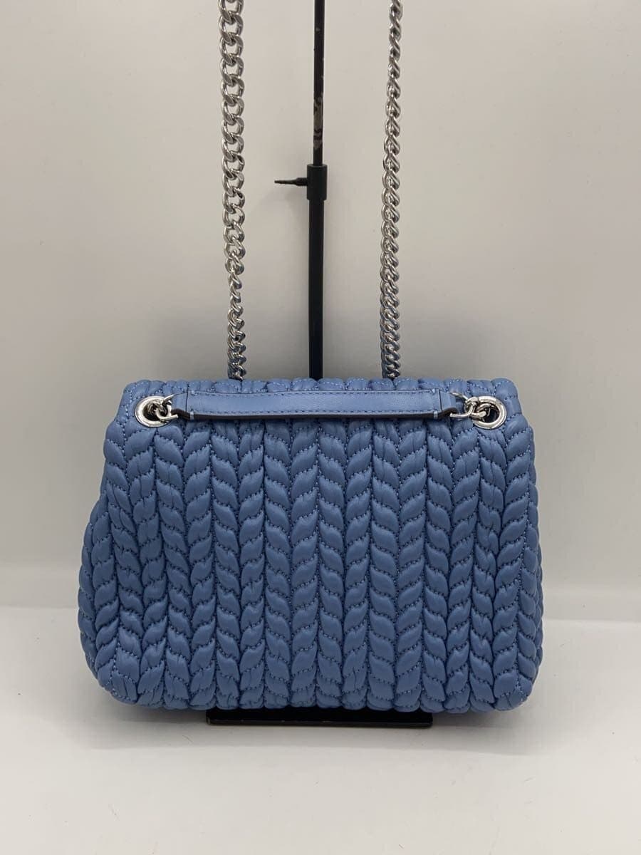 TORY BURCH Willa Fresh Sand Shoulder Bag Leather BLU 3