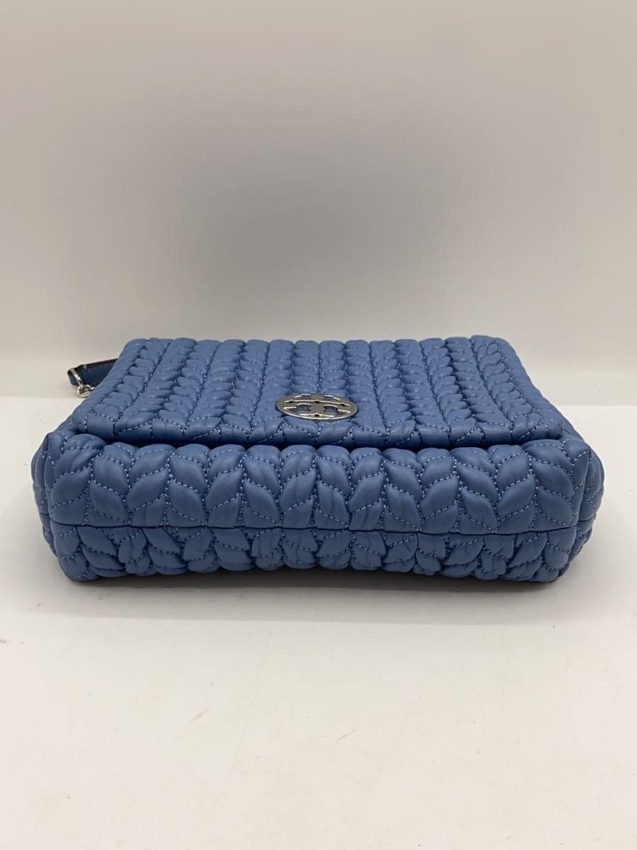 TORY BURCH Willa Fresh Sand Shoulder Bag Leather BLU 4