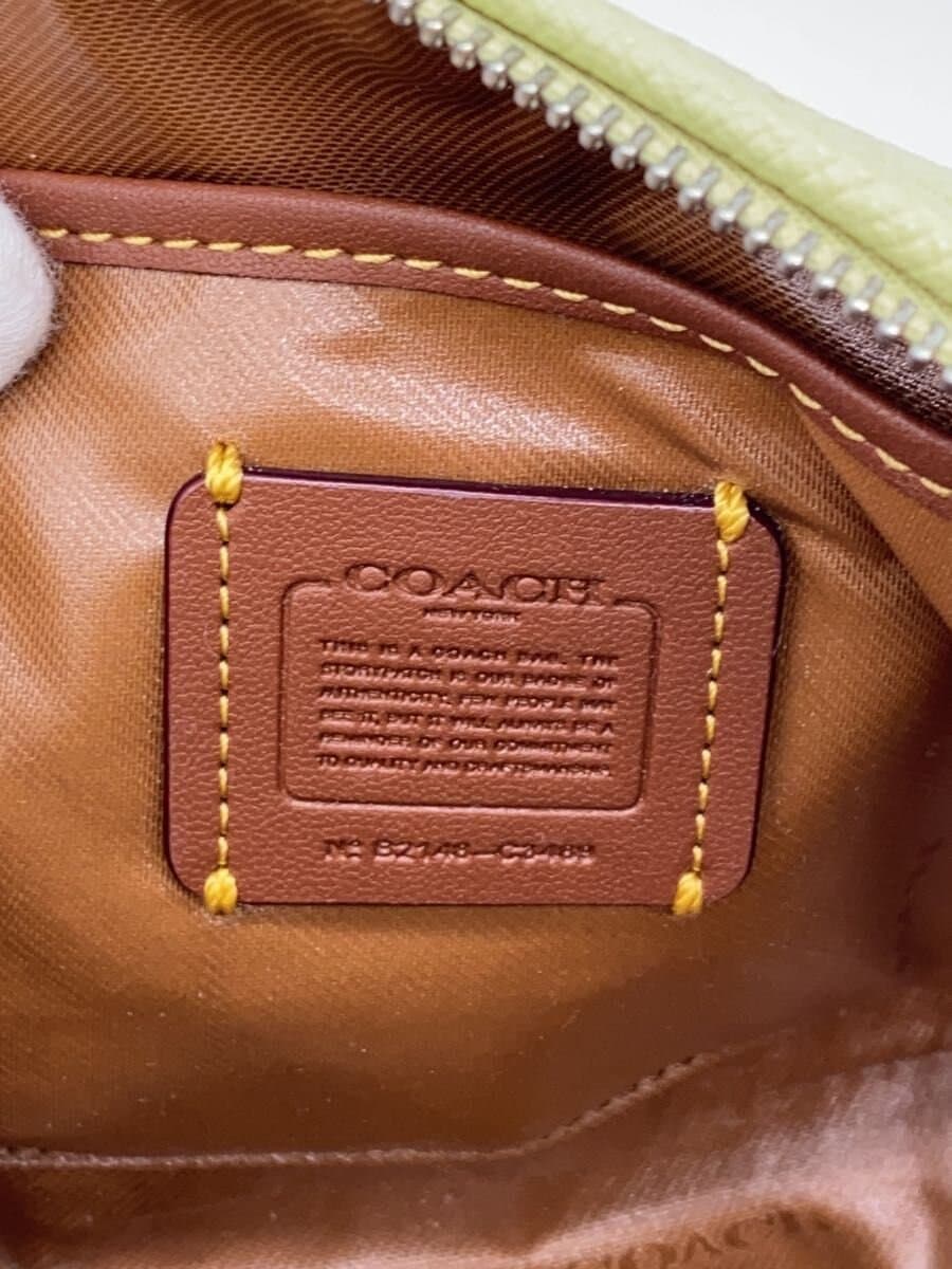 COACH Pouch Leather CRM C3489 7