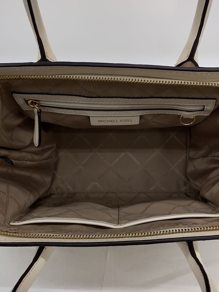 MICHAEL KORS Handbag Leather WHT 30F2G4VS3L 6