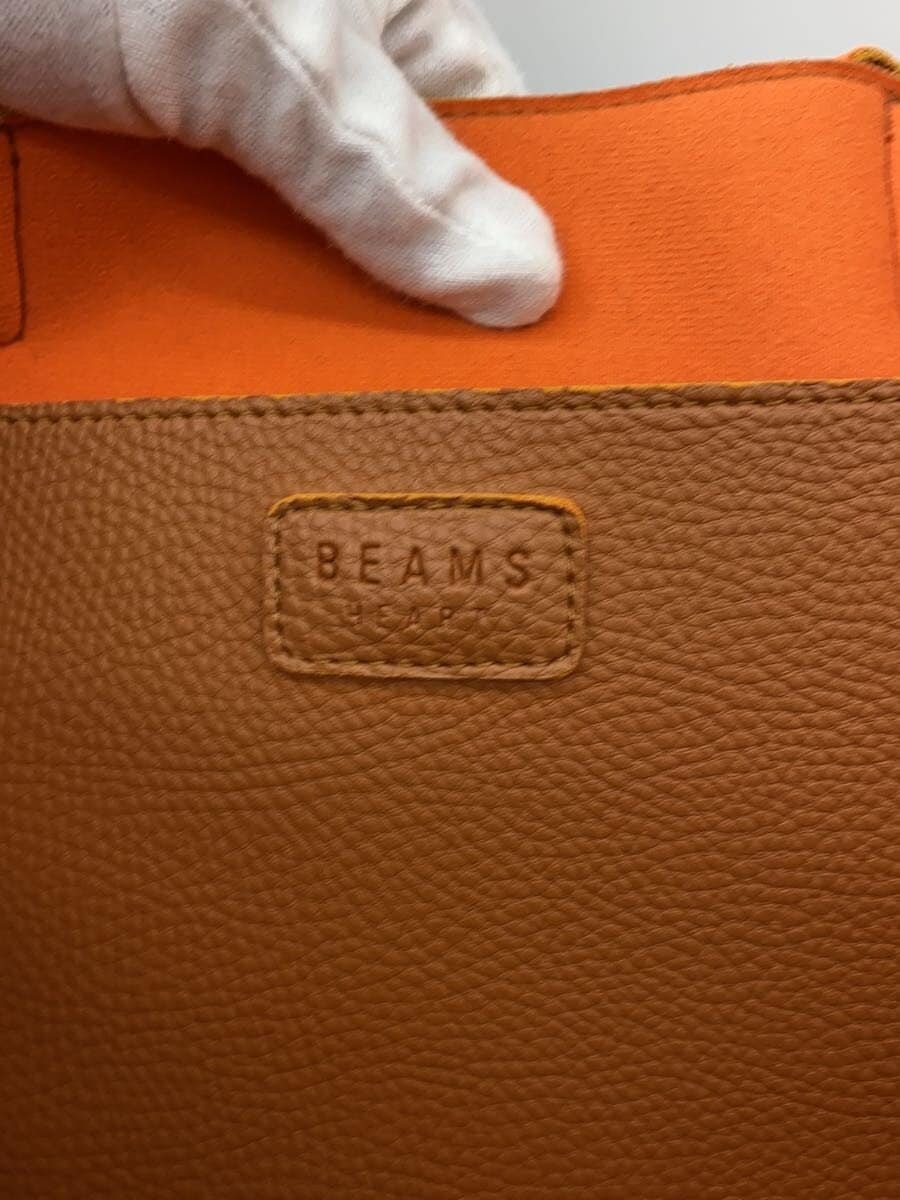 BEAMS Handbag Leather ORN Solid 5