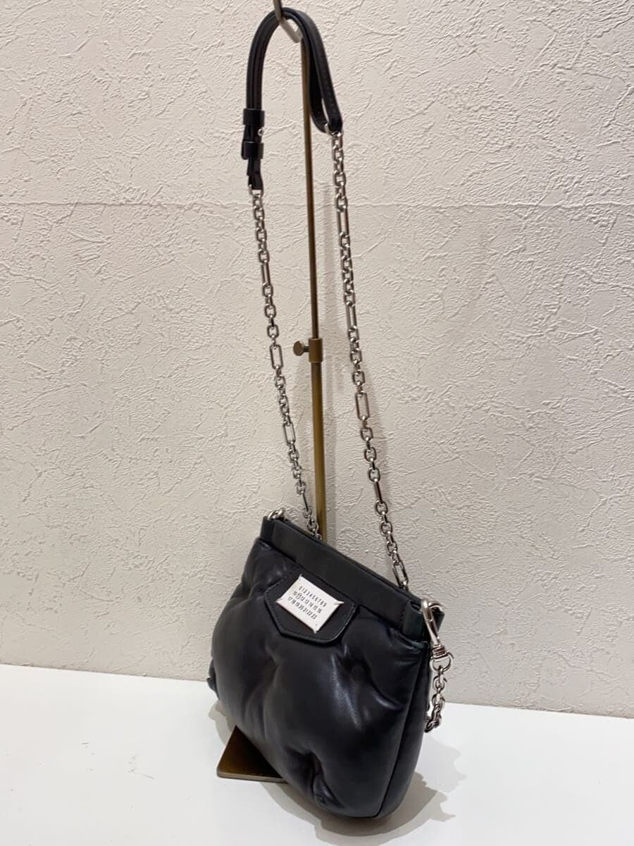 Maison Margiela Glam Slam Shoulder Bag Leather Black Plain Model No: S56WF0161 2