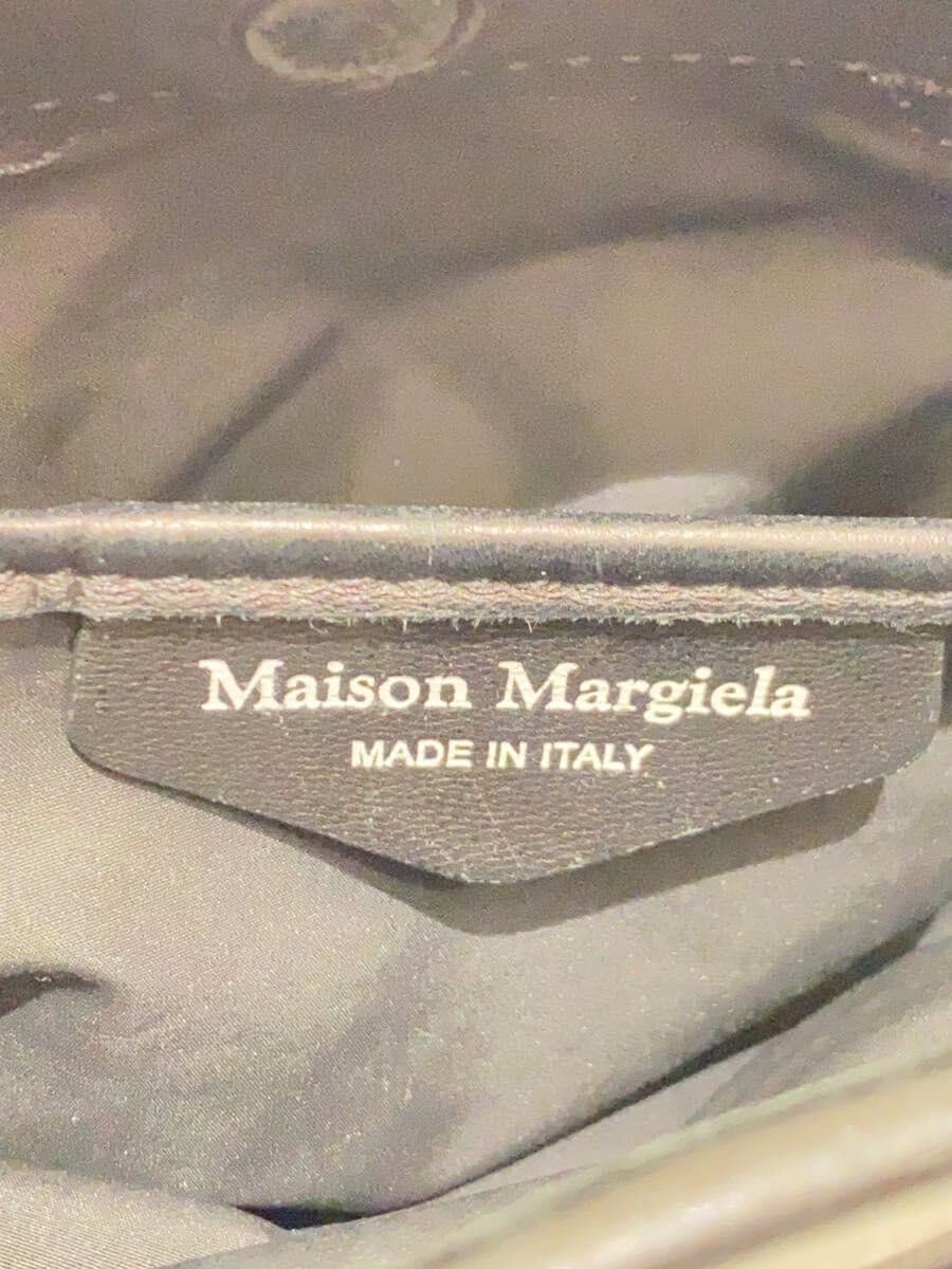 Maison Margiela Glam Slam Shoulder Bag Leather Black Plain Model No: S56WF0161 5