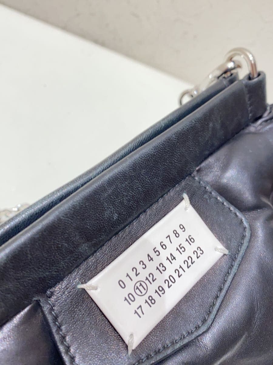 Maison Margiela Glam Slam Shoulder Bag Leather Black Plain Model No: S56WF0161 8