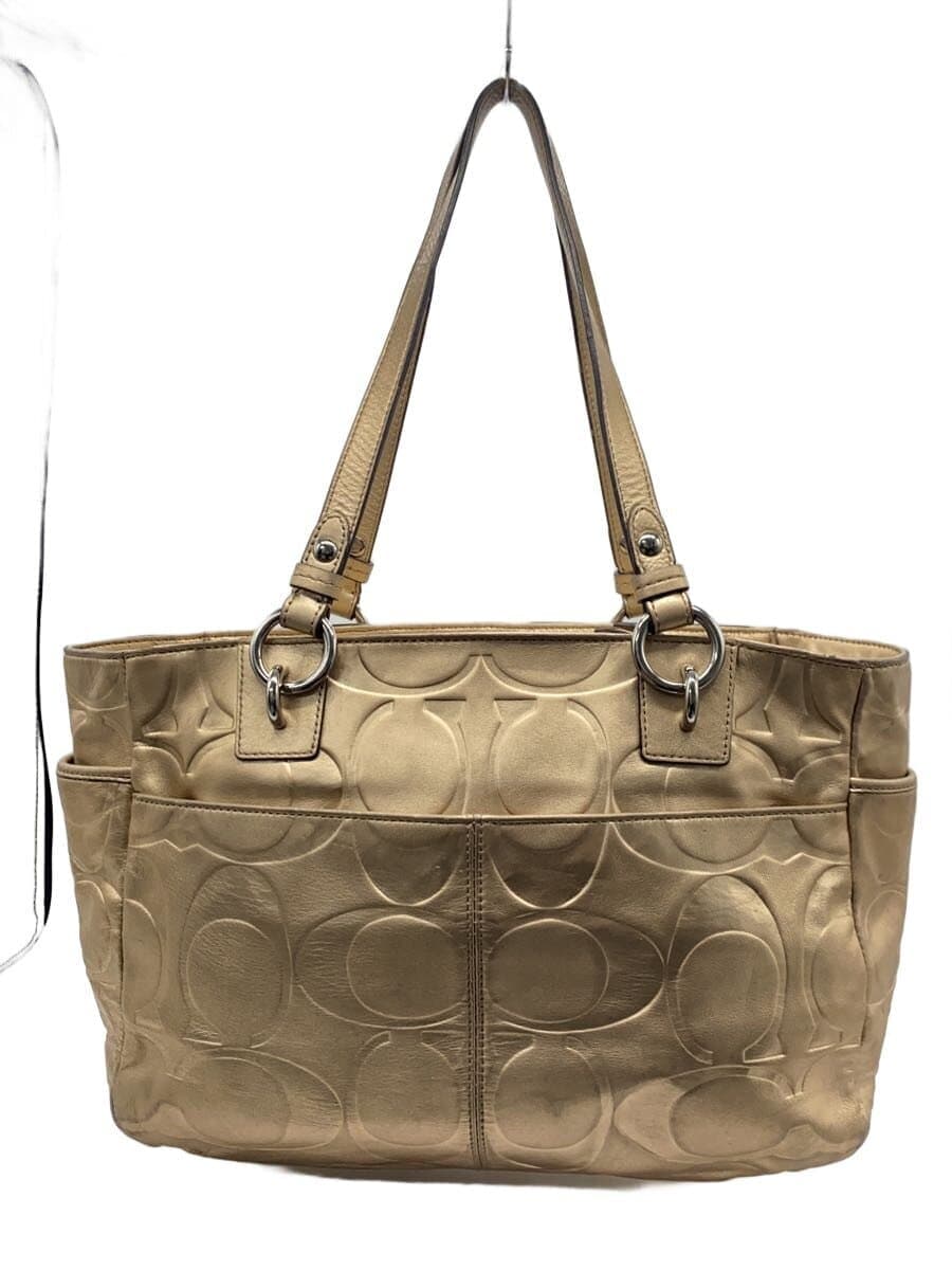 COACH Signature Tote Bag -- GLD All-over Print J1169-F17727 3