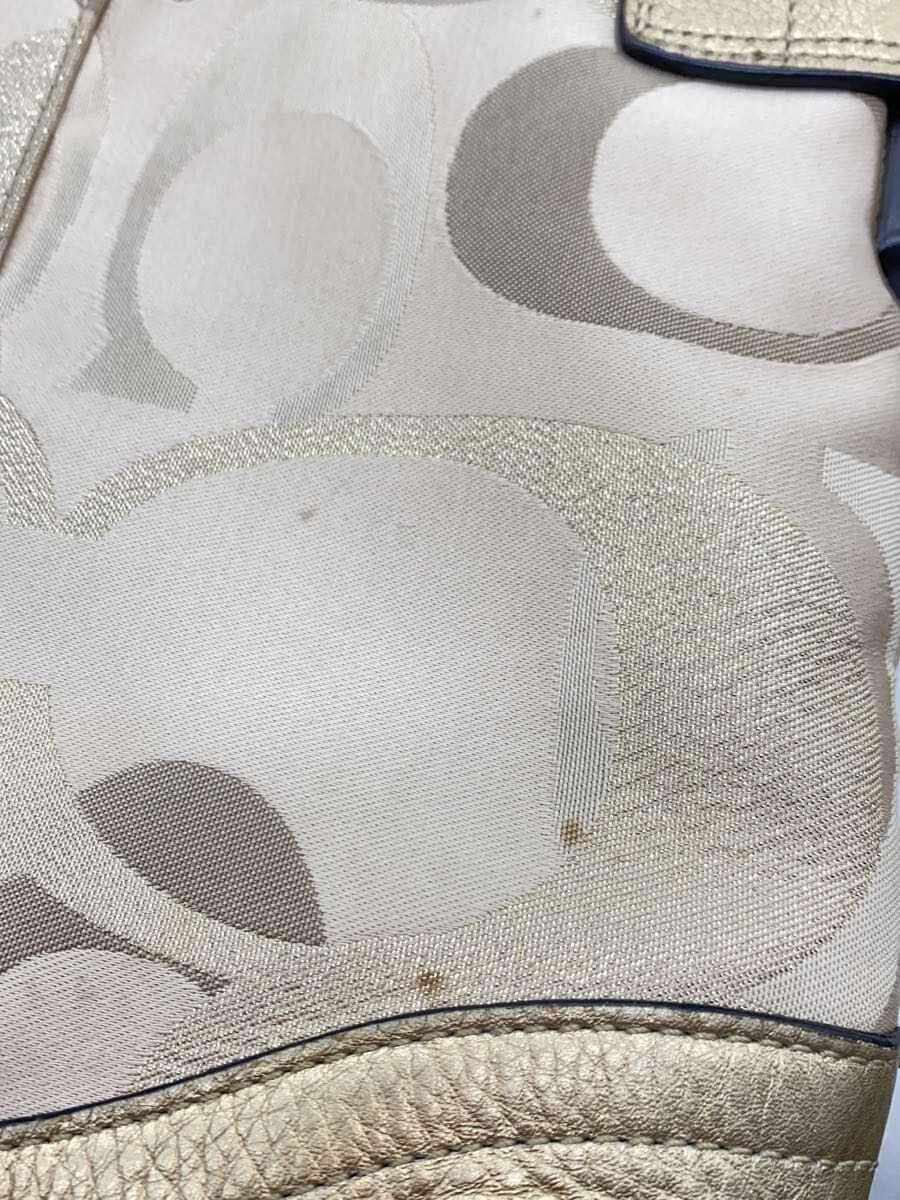 COACH Signature Shoulder Bag -- GLD All-over Print D1276-F19620 9