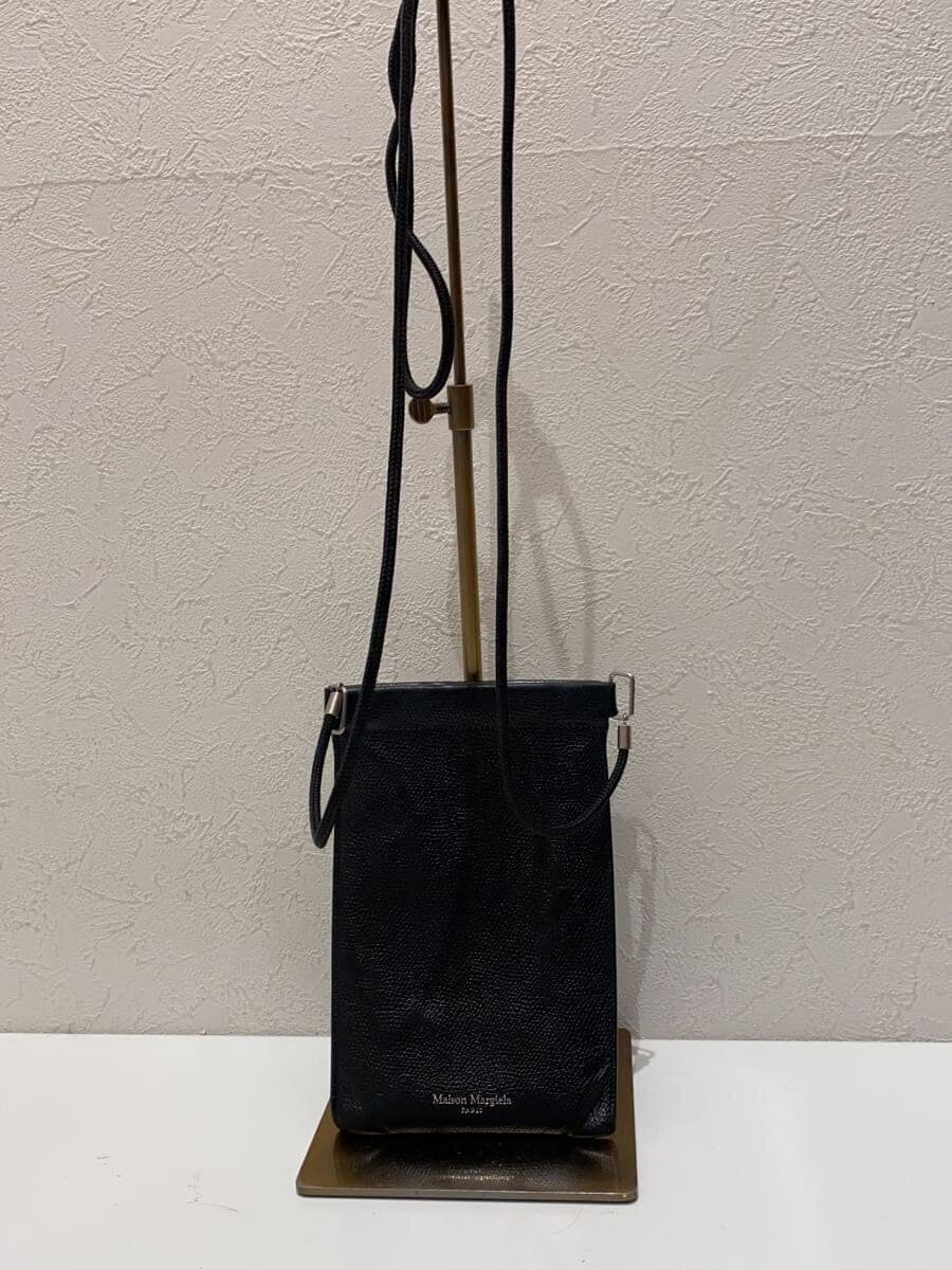 Maison Margiela Document Holder Shoulder Bag Leather BLK S55UI0207 With Wear 3