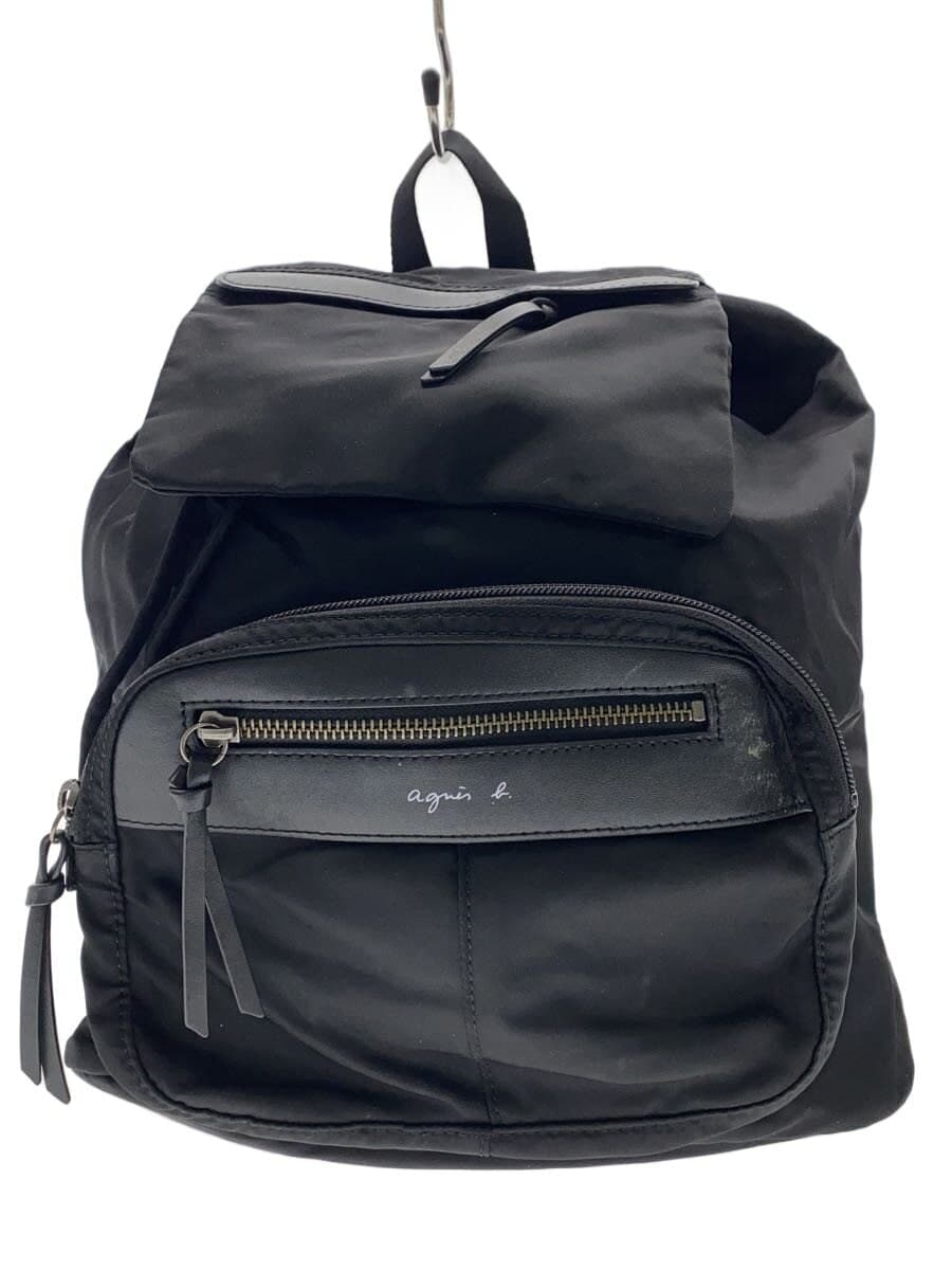 agnes b. Backpack Nylon BLK VUMOM-05