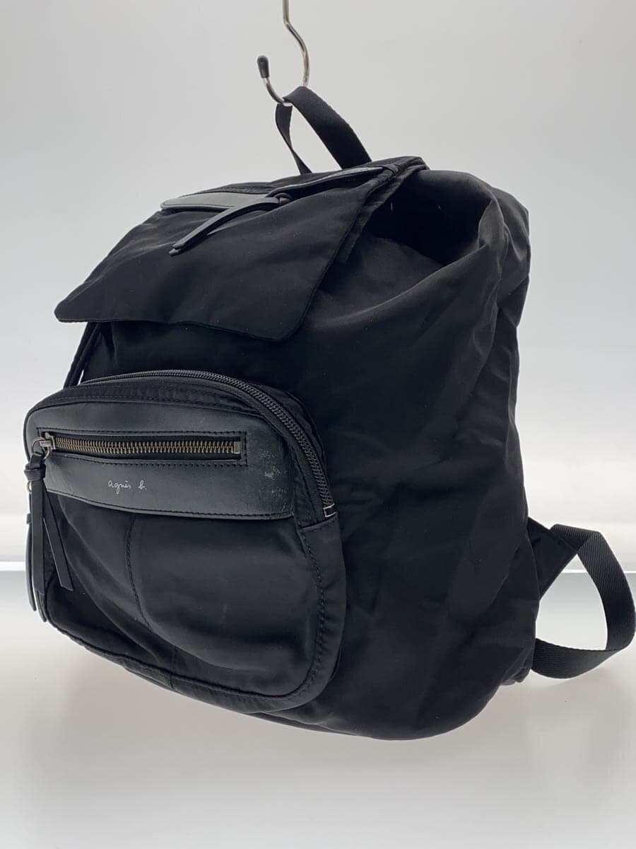 agnes b. Backpack Nylon BLK VUMOM-05 2