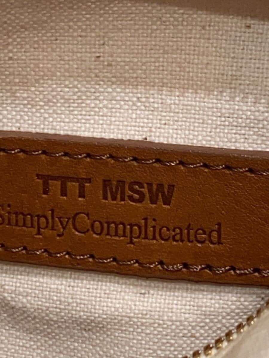 TTT_MSW × SIMPLY COMPLICATED Shoulder Bag Cotton WHT 5