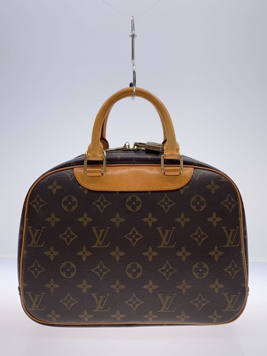 LOUIS VUITTON 1) Trouville Monogram Canvas PVC BRW Allover Pattern M42228 3