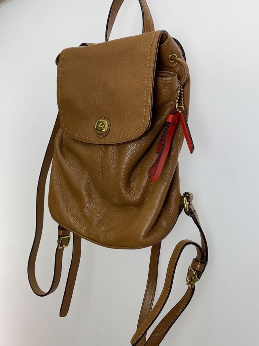 COACH Backpack Leather BRW Solid F24385 2