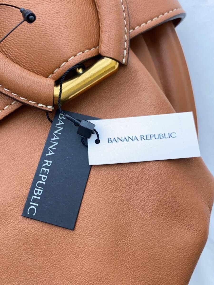 BANANA REPUBLIC clutch bag leather BRW plain with tag 9