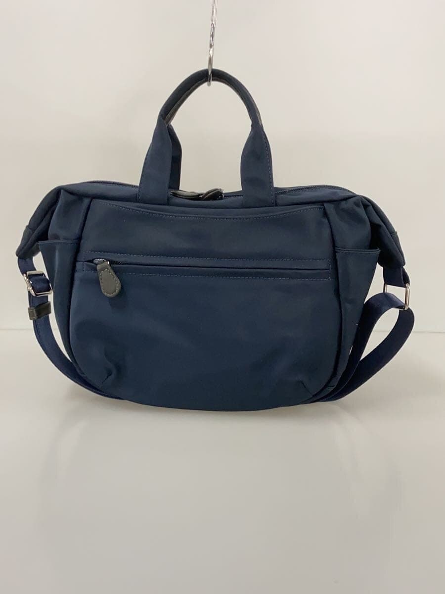 Kitamura Shoulder Bag Nylon NVY Solid 3