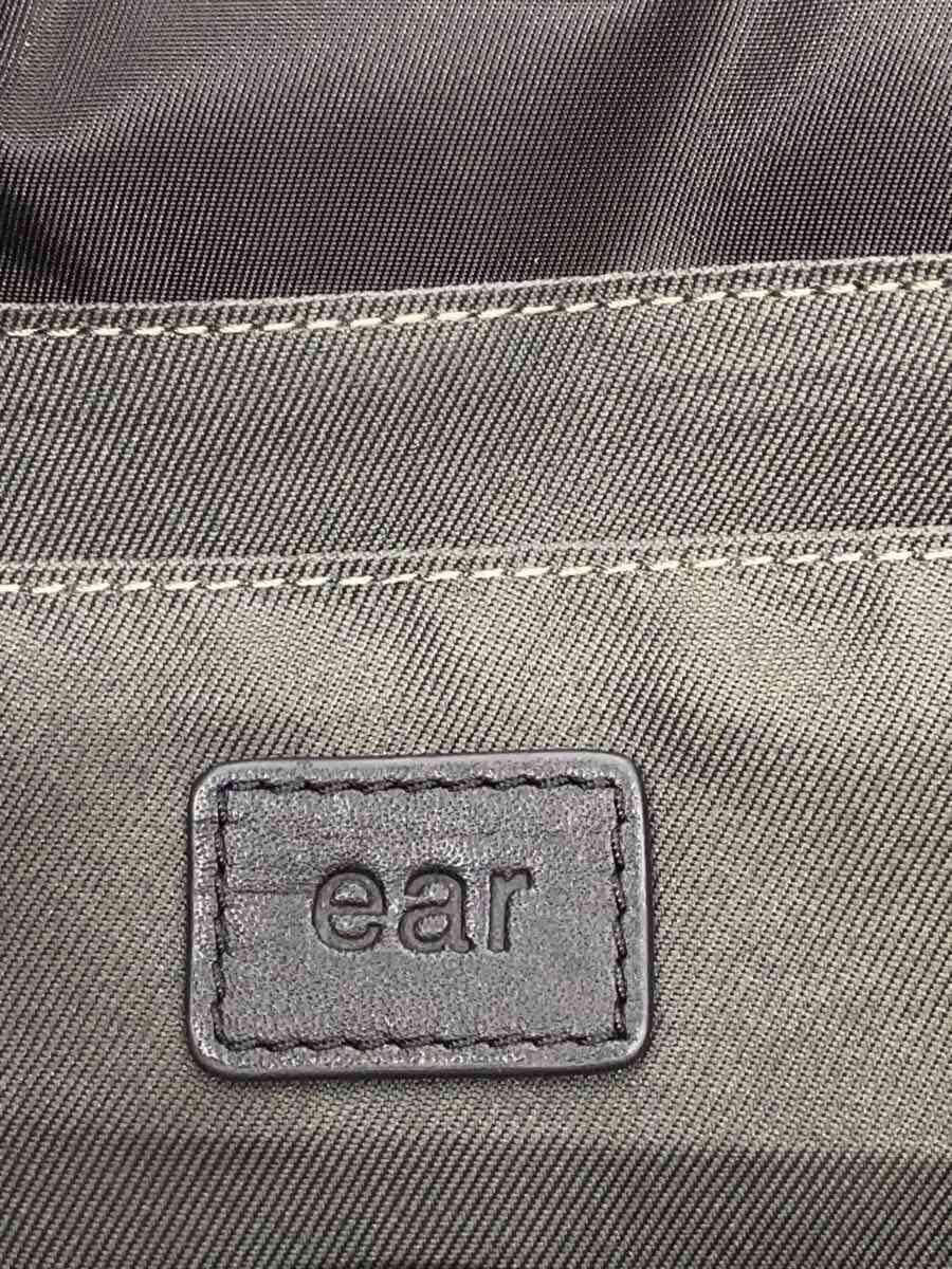 ear PAPILLONNER tote bag leather BLK plain 5